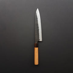 Hitohira Futana SB Kuro Nashiji Gyuto 210mm Cherry Wood Handle