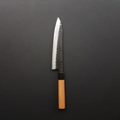 Hitohira Futana SB Kuro Nashiji Gyuto 210mm Cherry Wood Handle
