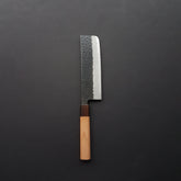 Hitohira Futana SB Kuro Tsuchime Nakiri 165mm Cherry Wood Handle