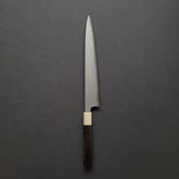 Hitohira Togashi White #1 Stainless Clad Kasumi Sujihiki 270mm Ebony Handle