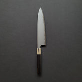 Hitohira Togashi White #1 Stainless Clad Kasumi Gyuto 240mm Ebony Handle