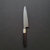 Hitohira Togashi White #1 Stainless Clad Kasumi Gyuto 210mm Ebony Handle