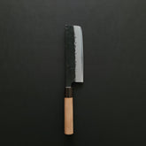 Hitohira Futana SB Kuro Nashiji Nakiri 165mm Cherry Wood Handle
