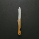 Higonokami Blue Steel Folding Knife Medium Brass Handle