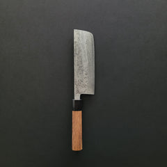 Hitohira Setsu Forged VG-10 Damascus Nakiri 165mm Jutan Handle