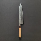 Hitohira Futana Stainless Tsuchime Damascus Gyuto 240mm Cherry Wood Handle