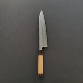 Hitohira Futana Stainless Tsuchime Damascus Gyuto 210mm Cherry Wood Handle