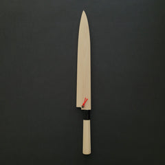Hitohira Togashi White #1 Tachi Left-Handed Yanagiba 300mm Ho Wood Handle (Saya)