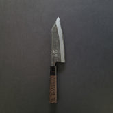 Hatsukokoro Blue #2 Shirasagi Kurouchi Tsuchime Kiritsuke Deba 165mm Wenge Handle