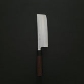 Akifusa Blue Super Migaki Nakiri 165mm Rosewood Handle