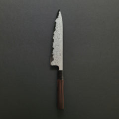 Hitohira Tanaka Yohei Blue #1 Damascus Gyuto 240mm Makassar Ebony Handle