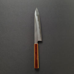 Hado Junpaku White #1 Stainless Clad Migaki Gyuto 210mm Cherry Wood Lacquer Handle