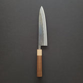 Hitohira TD Blue #2 Stainless Clad Kurouchi Gyuto 210mm Walnut Handle
