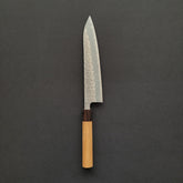 Hitohira Futana White #2 Migaki Tsuchime Gyuto 210mm Cherry Wood Handle