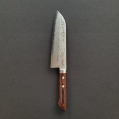 (Limited) Hitohira NM Damascus Santoku 165mm Imitation Mahogany Handle
