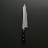 Hitohira Imojiya Kuma Blue #2 Nashiji Tsuchime Gyuto 200mm Pakka Handle