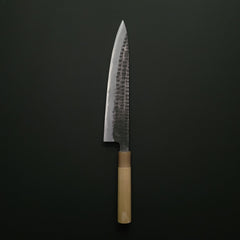Ajikataya Tsuchime White #2 Gyuto 240mm Ho Wood Handle (D-Shape)