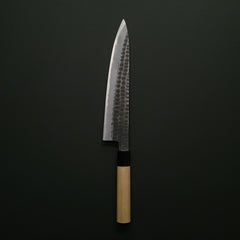 Ajikataya Tsuchime White #2 Gyuto 240mm Ho Wood Handle (D-Shape)