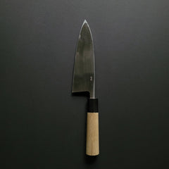 Hitohira Gorobei Blue #2 Deba 180mm Ho Wood Handle (D-Shape)