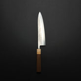 Hitohira TD SLD Tsuchime Gyuto 210mm Walnut Handle