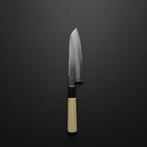 Hitohira Gorobei Ren White #2 Damascus Santoku Ho Wood Handle