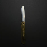 Higonokami Blue Steel Folding Knife Extra Large Brass Handle