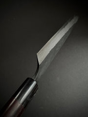 Akifusa Blue Super Kurouchi Tsuchime 240mm Sujihiki Rosewood Handle