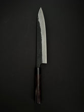 Akifusa Blue Super Kurouchi Tsuchime 240mm Sujihiki Rosewood Handle