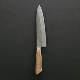 Hitohira TD Blue #2 Stainless Clad Nashiji Yo Gyuto 210mm Walnut Handle