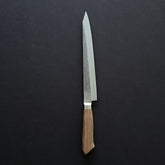 Hitohira TD Blue #2 Stainless Clad Nashiji Yo Sujihiki 240mm Walnut Handle