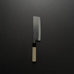 Hitohira TD Blue #2 Stainless Clad Kurouchi Nakiri 165mm Ho Wood Handle (D-Shape)
