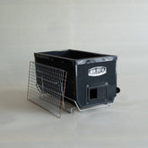 Komon Kameshima Seitojo Sumibi Yakitori Konro (With Stand / Black)