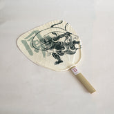 Komon Fujin & Raijin (Wind God & Thunder God) Shibu Uchiwa (Paper Fan)