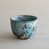 Komon Kotsuji Igayaki Blue Tea Bowl