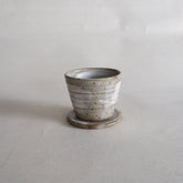 Komon Kotsuji Igayaki Hakeme Cup with Lid / Saucer