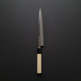Hitohira Tanaka Manzo Blue #1 Yanagiba 210mm Ho Wood Handle (D-Shape/ Saya)
