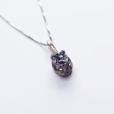 Komon Nahoko Isota Coloured 38cm Tamahagane Necklace (Thin Platinum Chain)
