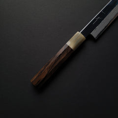 Hitohira Kikuchiyo Mosuke Enmon White #1 Yanagiba 300mm Ziricote Handle (Mirror Polished/ Saya)