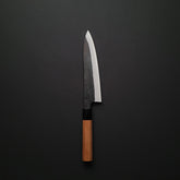 Kaneshige Blue #2 Stainless Clad Kurouchi Gyuto 180mm Cherry Wood Handle