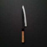 Kaneshige Blue #2 Stainless Clad Kurouchi Gyuto 210mm Cherry Wood Handle