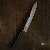 *PRE-ORDER* Tosho x Funaki White #2 Kurouchi Gyuto 225mm Urushi Rattan Wrap Handle (Ivan Polished / #002)