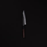 Akifusa Blue Super Kurouchi Tsuchime 135mm Petty Rosewood Handle