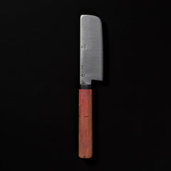 Crane Culinary Rustic Migaki Nakiri 120mm Spalted Tamarind Handle