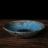Komon Kotsuji Igayaki Blue Medium Deep Plate