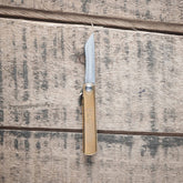 Higonokami Blue Steel Folding Knife Mini Brass Handle