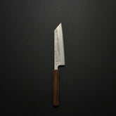 *Discounted* Kaneshige Silver #3 Etched Nashiji Bunka 165mm Khii Burnt Walnut Handle