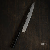 *PRE-ORDER* Tosho x Funaki White #2 Kurouchi Gyuto 250mm Urushi Rattan Wrap Handle (Ivan Polished / #003)