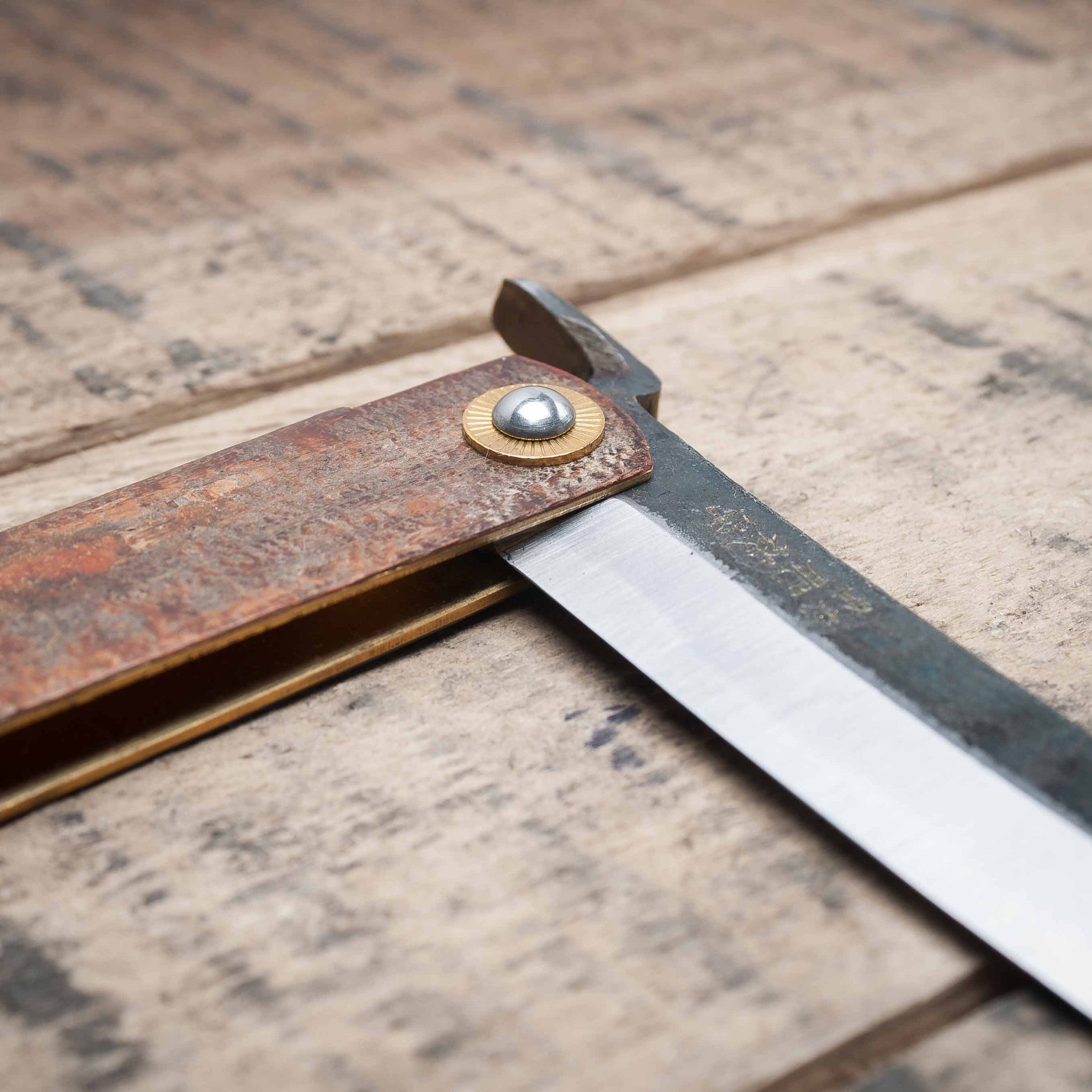 Higonokami Custom Folding Knife Large Sakura Skin Handle (#12)