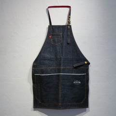 HI-CONDITION Selvage Denim Full Apron Blue Large