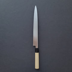 Hitohira Kikuchiyo Manzo White #3 Yanagiba 300mm Ho Wood Handle (D-Shape)